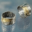 P 36 - Wedding Rings: oxidized silver, gold