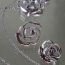 S 05 - Pendant and Earrings “The Rose“: oxidized silver, Bohemian garnets